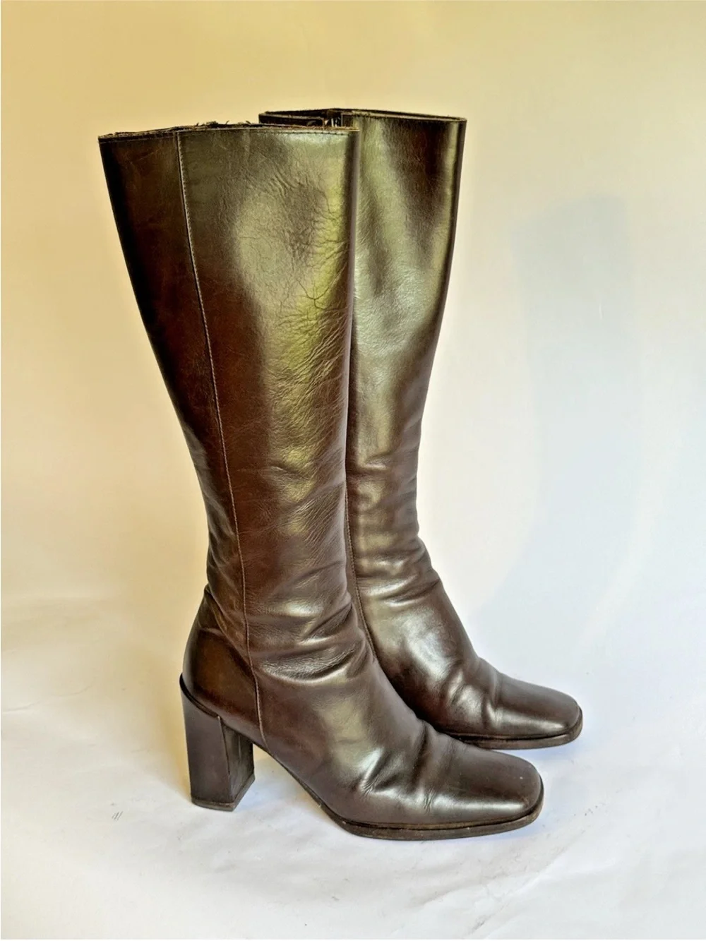 Gucci Brown Leather Boots Women's Size 5.5